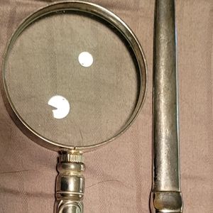 Wallace Silversmiths Magnifying Glass & Letter Opener